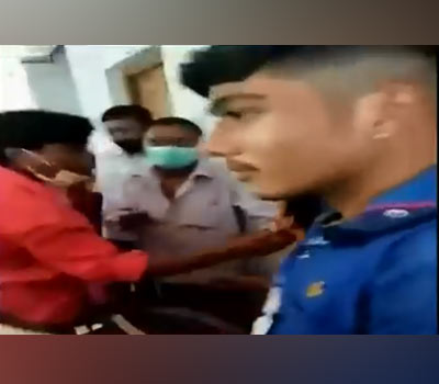 A youth allegedly beaten up TMC leader Anup Roy in Duare Sarkar camp