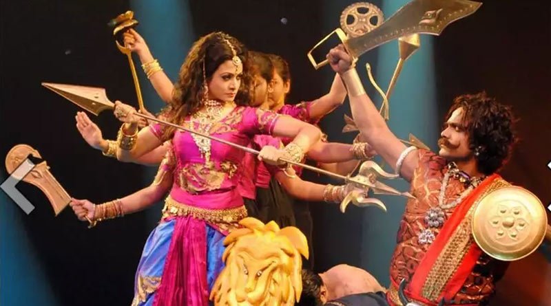 Actress Koel Mallick perform as durga in colors bangla for Mahalaya | Sangbad Pratidin
