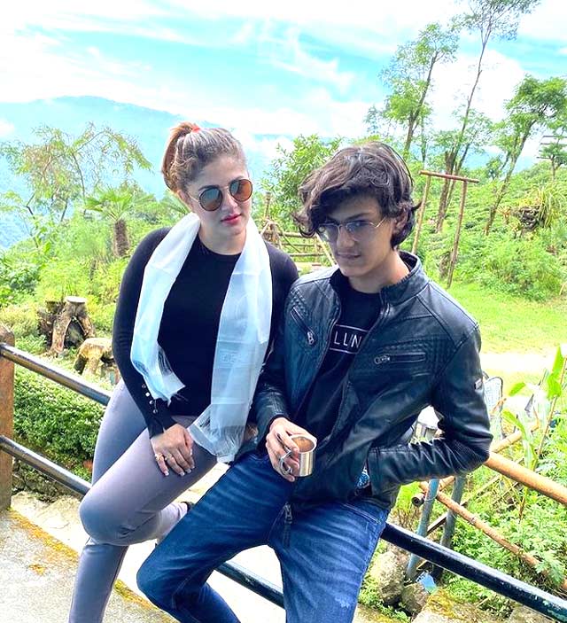 Srabanti Chatterjee's son Abhimanyu Chatterjee