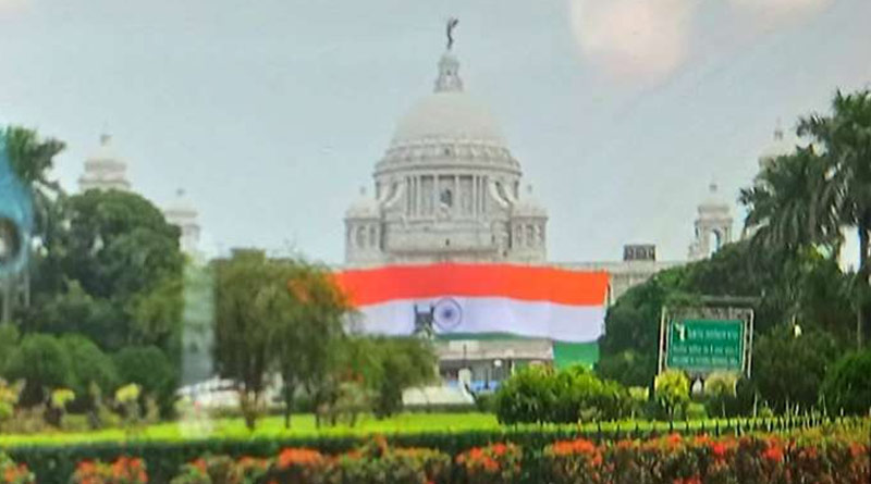 Independence Day: 7500 sq ft national flag to drape Victoria Memorial in Kolkata on 75th year | Sangbad Pratidin