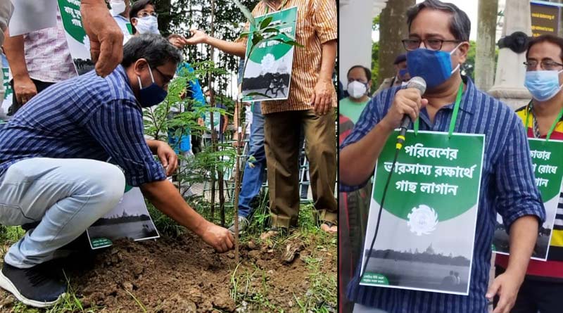 Paschim Banga Vigyan Mancha organised a tree planting programme in Maidan | Sangbad Pratidin