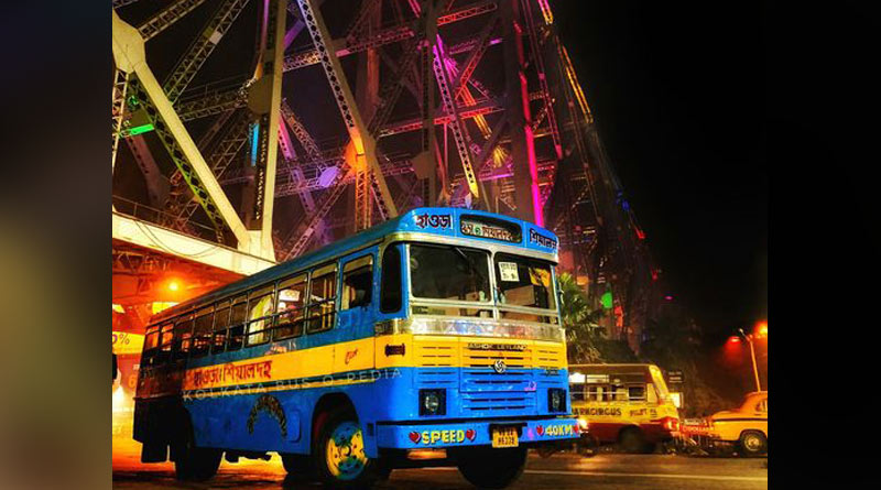 Bus Accident on Howrah Bridge left injured many | Sangbad Pratidin