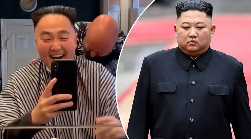 Viral Video: Man wants his hair style like Kim Jong Un, video goes viral | Sangbad Pratidin