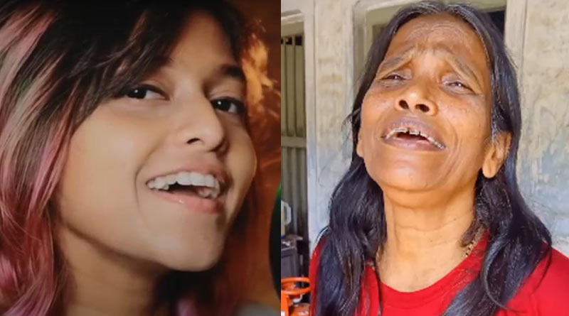 Viral Video: Ranu Mandal known as 'Lata Mangeskar' of Ranaghat sings Manike Mage Hithe | Sangbad Pratidin