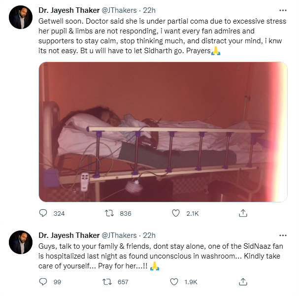  Fan slips into partial coma after learning about Sidharth Shukla's death