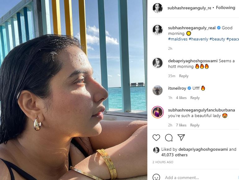Subhashree Raj in Maldives