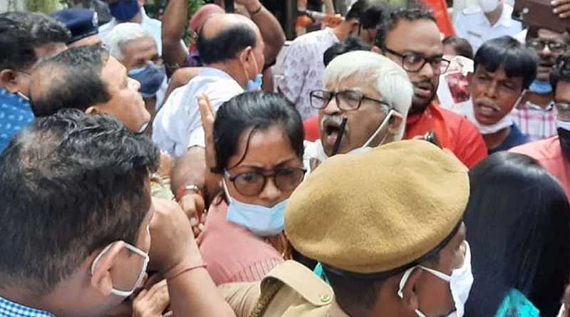 Police allegedly obstructs in By Election campaign of CPIM । Sangbad Pratidin