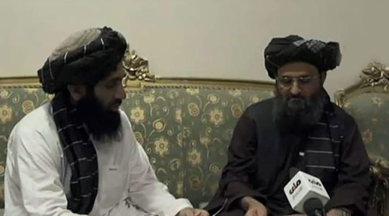 Taliban leader Mullah Baradar appears in an interview। Sangbad Pratidin