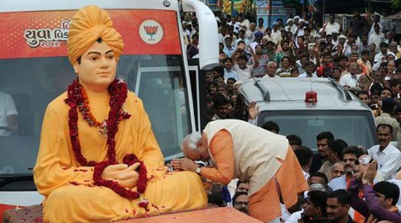 PM Modi recalls Swami Vivekananda’s iconic 1893 speech at Chicago। Sangbad Pratidin