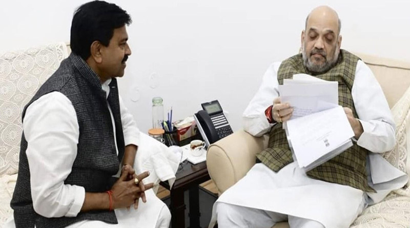 Union Home Minister Amit Shah met with his Minister of State Ajay Mishra | Sangbad Pratidin