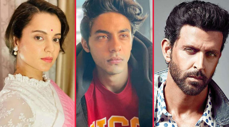Kangana Ranaut slams Hrithik Roshan after his supportive post about Aryan Khan | Sangbad Pratidin