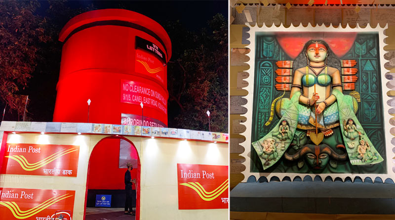 Durga Puja 2021: Aurobindo Setu Sarbojanin Puja pandal is based on Post office | Sangbad Pratidin