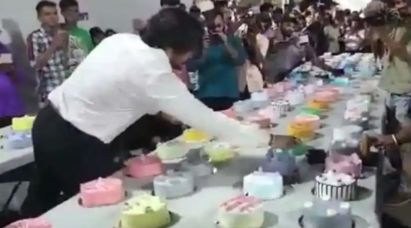 Viral Video: Mumbai Man Celebrates His Birthday by Cutting 550 Cakes, Flouts Covid Rules | Sangbad Pratidin