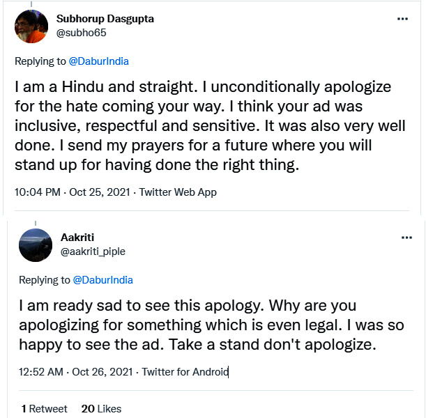 People reacts on Dabur ad controversy 