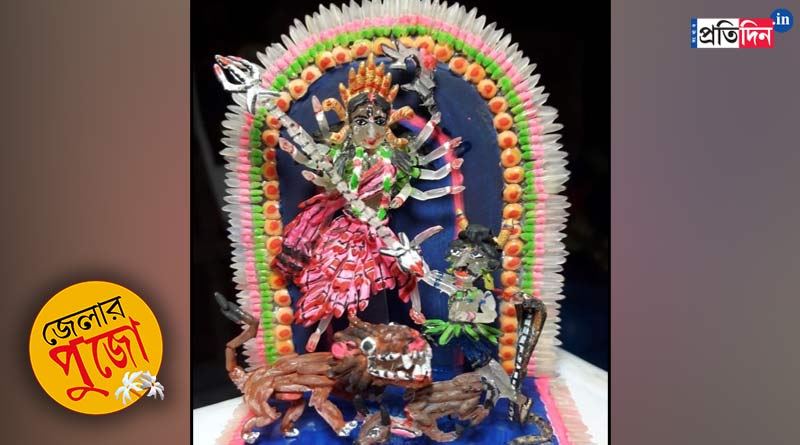 Durga Puja 2021: Gangasagar artist makes Durga idol using rice | Sangbad Pratidin