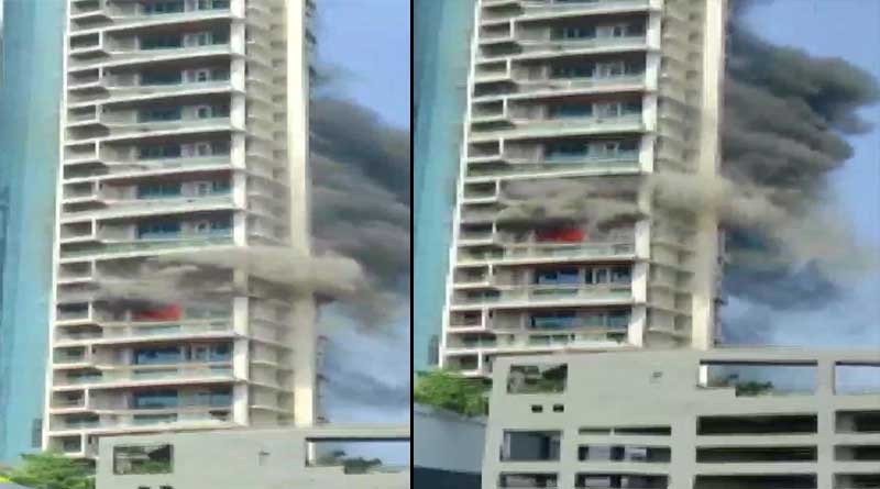 Massive fire broke out at Avighna park apartment, Mumbai | Sangbad Pratidin