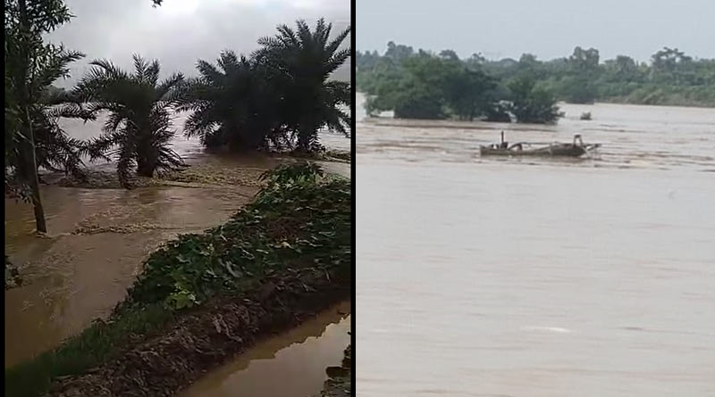 Flood situation is getting worse in Birbhum, Purba Burdwan after barrage of Ajay river collapsed | Sangbad Pratidin