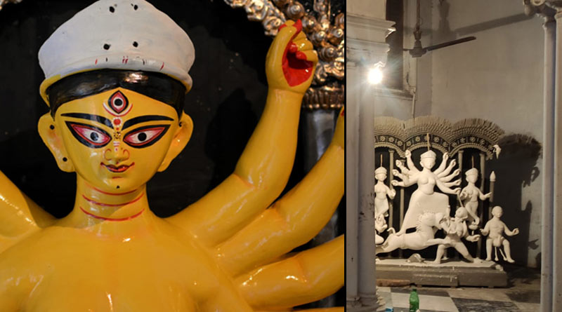 Durga Puja 2021: Not lotus, 108 Nilakantha flowers used in Sandhi Puja at this house of North Kolkata | Sangbad Pratidin
