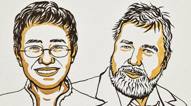 Maria Ressa and Dmitry Muratov win 2021 Nobel Peace prize। Sangbad Pratidin