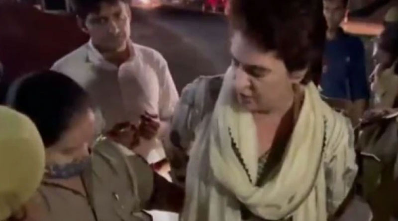 Priyanka Gandhi arrested while trying to visit Lakhimpur Kheri। Sangbad Pratidin