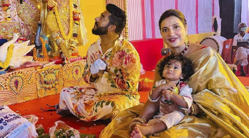 Video of Subhashree Ganguly's Son Yuvaan Playing Dhak goes viral | Sangbad Pratidin