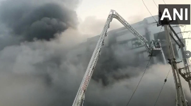 Two persons dead, 125 people rescued after a fire broke out at a packaging factory in Vareli, Kadodara | Sangbad Pratidin
