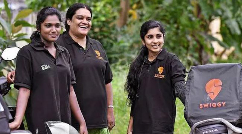 Swiggy now launches two-day paid monthly period time-off policy for female delivery partners। Sangbad Pratidin