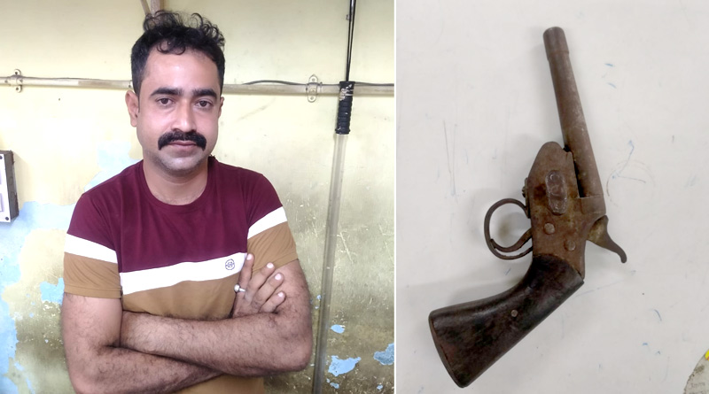 Man arrested with country made single shot firearms in Bowbazar | Sangbad Pratidin