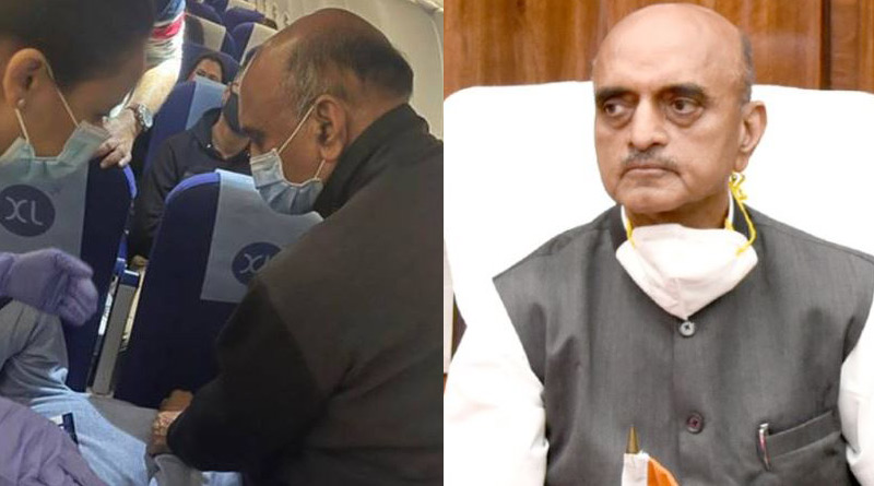Union minister Karad helps co-passenger midair। Sangbad Pratidin