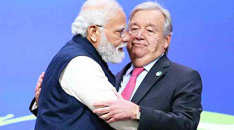 Pic of PM Modi hugging UN chief goes viral, here is why