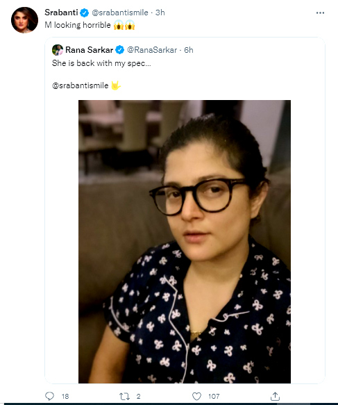Srabanti Chatterjee Tweet