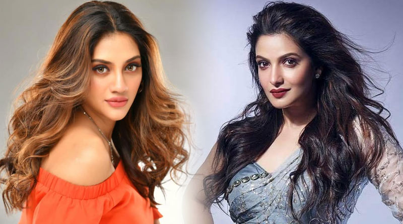 Here is what Nusrat Jahan reacted on Tanusree Chakraborty's Raavan special look | Sangbad Pratidin
