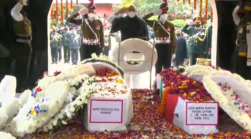 Nation bids adieu to CDS Bipin Rawat | Sangbad Pratidin