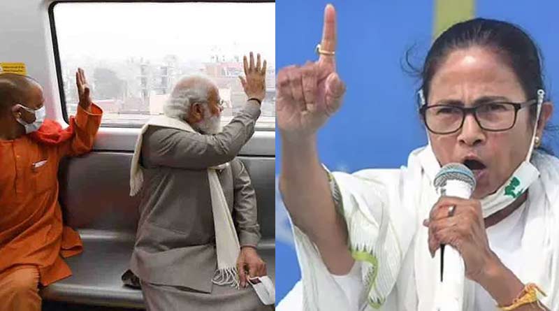 TMC taunts Modi riding on metro headed to Ganga in Uttar Pradesh ahead of Assembly Polls | Sangbad Pratidin