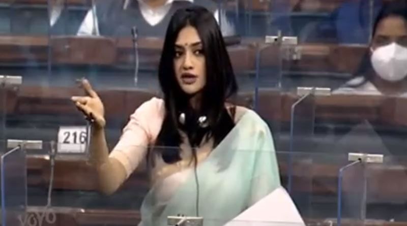 TMC MP Nusrat Jahan slams Centre's PSU disinvestment bid in Parliament | Sangbad Pratidin