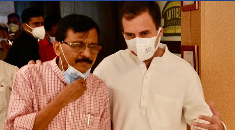 Shiv Sena leader Sanjay Raut met with Congress leader Rahul Gandhi | Sangbad Pratidin