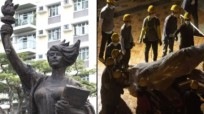 Hong Kong universities remove monuments of Tiananmen massacre, students mourn | Sangbad Pratidin