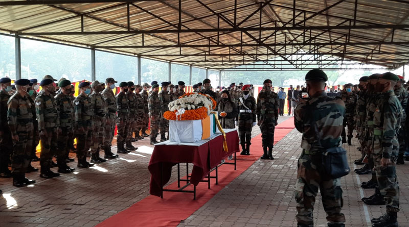 Mortal remains of havildar Satpal Rai being taken to Darjeeling | Sangbad Pratidin