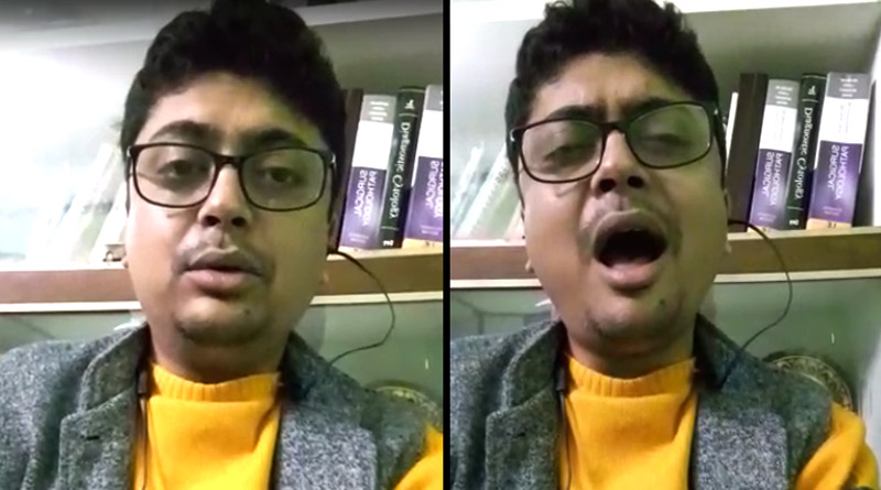 Bengal Doctor written song on Corona Virus, Sang it in unique style | Sangbad Pratidin
