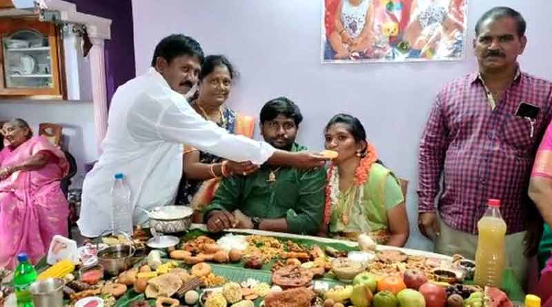 A family of Andhra Pradesh surprised her fiancé with 365 dishes in Sankranti festival । Sangbad Pratidin