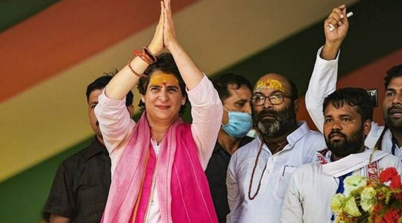Case filed after Priyanka Gandhi's 50% commission charge against Madhya Pradesh BJP | Sangbad Pratidin