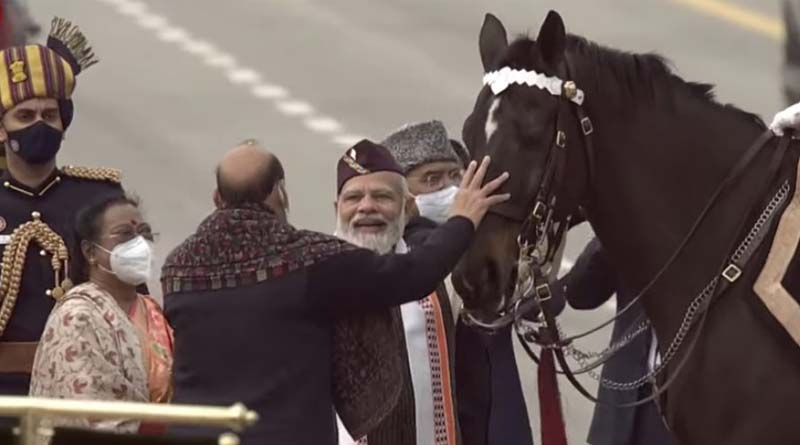 Virat, elite horse of President's guard, retires on Republic Day | Sangbad Pratidin