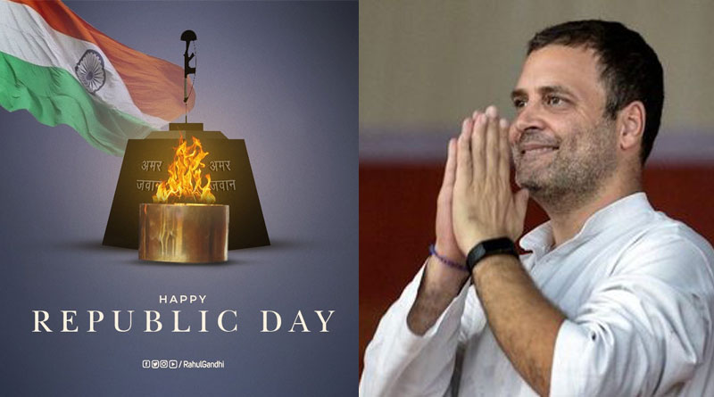 Rahul Gandhi Shares Eternal Flame Photo On Republic Day | Sangbad Pratidin