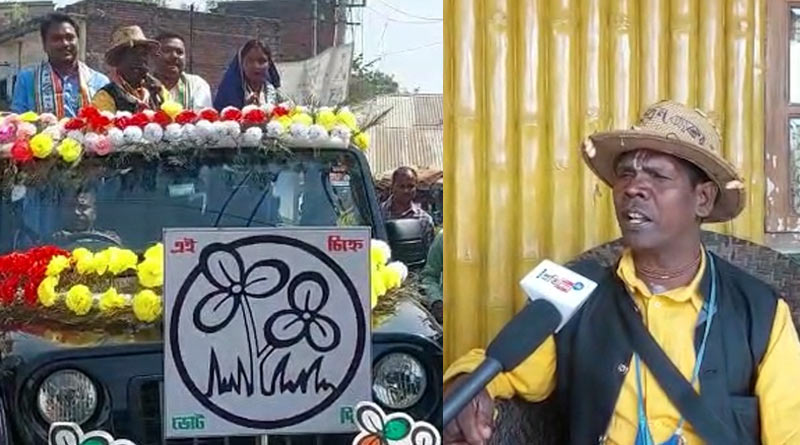 'Kancha Badam' singer Bhuvan Badyakar campaigns for TMC | Sangbad Pratidin