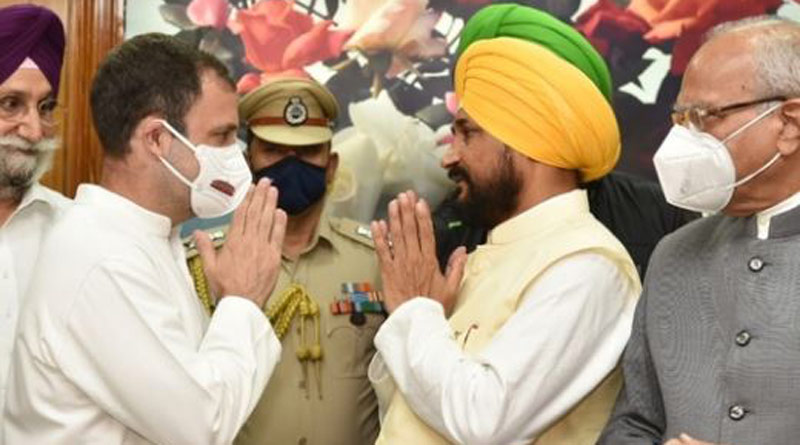 Charanjit Singh Channi will be the Congress' chief ministerial candidate in Punjab, says Rahul Gandhi। Sangbad Pratidin