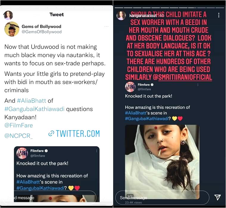 Kangana Instagram Story