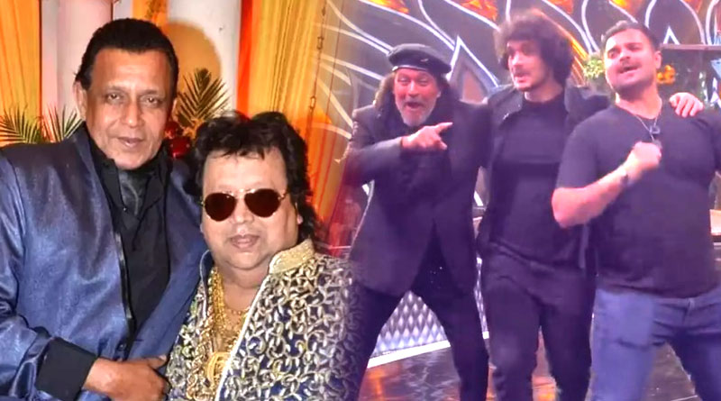 Mithun Chakraborty remembers Bappi Lahiri by dancing in tune of Disco Dancer with sons | Sangbad Pratidin