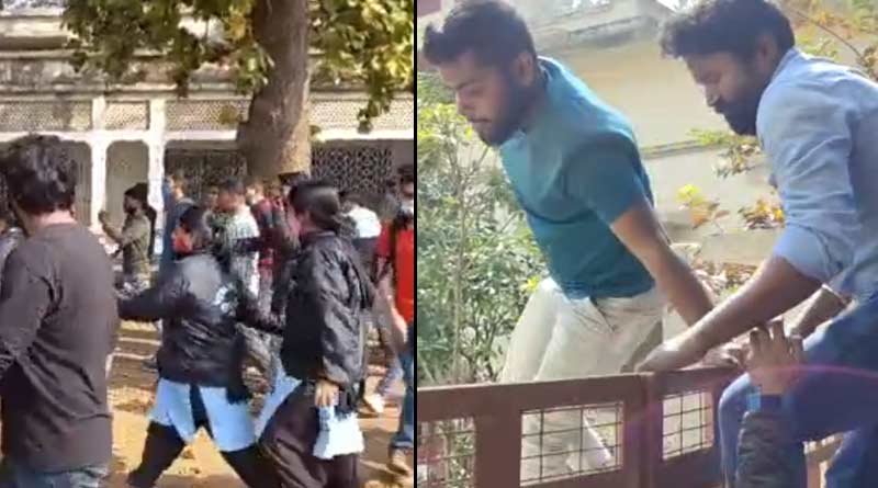 Students protest at Vishva Bharati University campus, classes resolved | Sangbad Pratidin