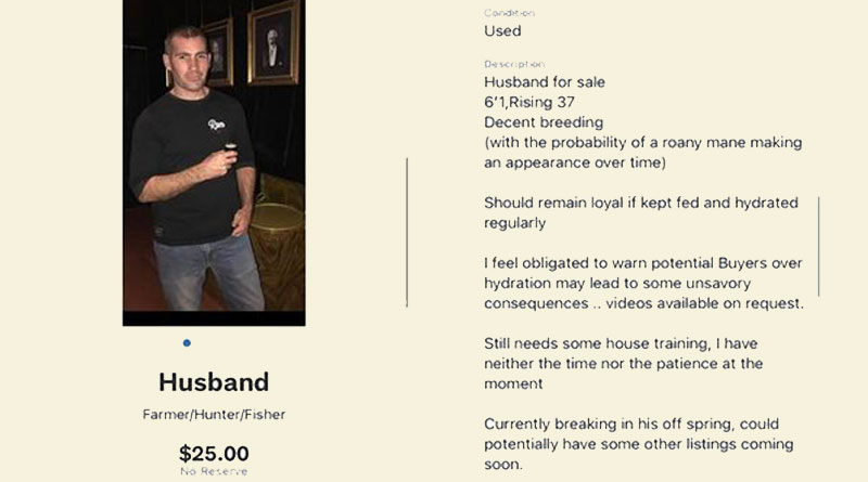 Irish woman puts husband up for sale on auction site | Sangbad Pratidin