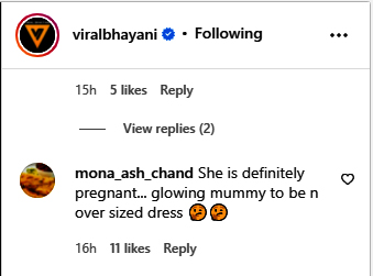 Bipasha post Comment 1